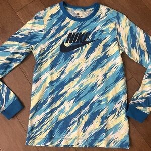 Kids / Youth Multicolor Long Sleeve Crewneck Shirt Size Medium